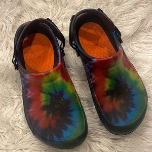 Crocs Work Bistro Pro LiteRide Clog Tie-Dye Size W 11 M 9